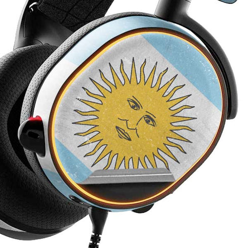 Argentina Flag Distressed SteelSeries Arctis 3 Skin